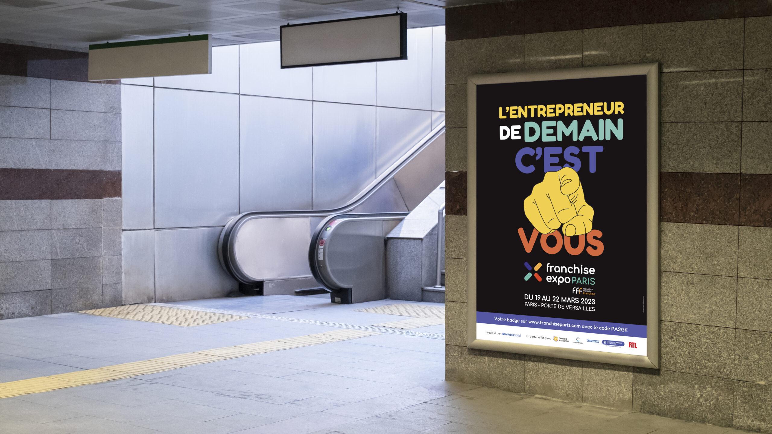 Affiche métro franchise expo